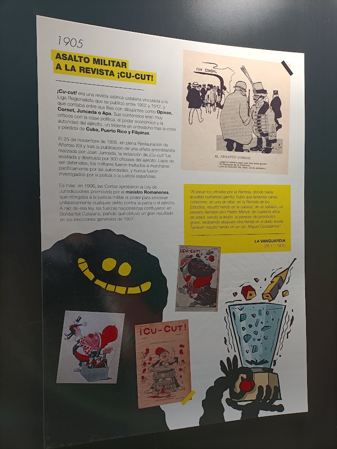 Foto de uno de los paneles sobre la censura en el cómic
