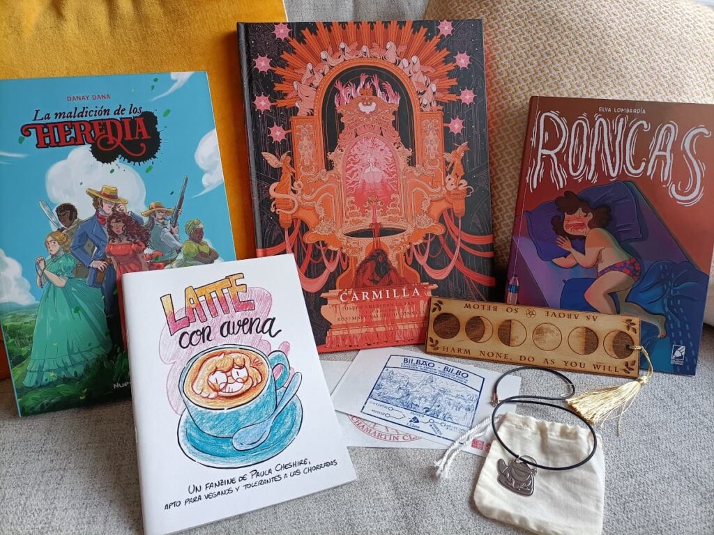 Foto del botín del salón, descrito en texto en el post más abajo