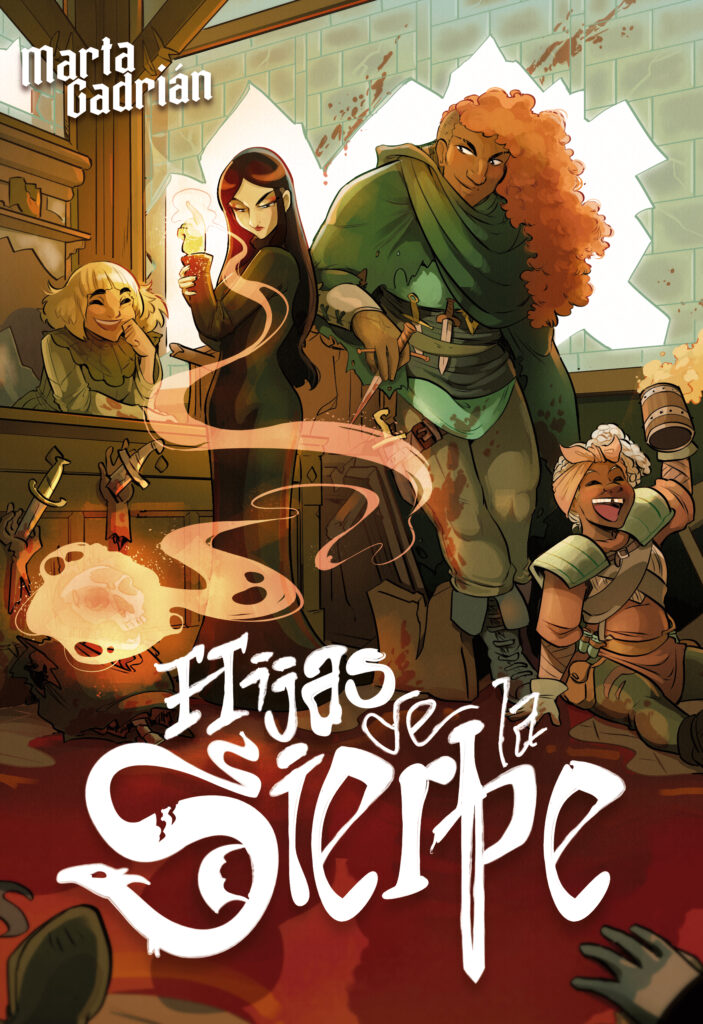 Portada del libro Hijas de la Sierpe, de Marta Gadrián, publicado por Obscura editorial